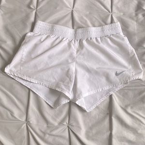 Nike Dri-Fit Women’s Size Small All White Running Shorts - Great Condition